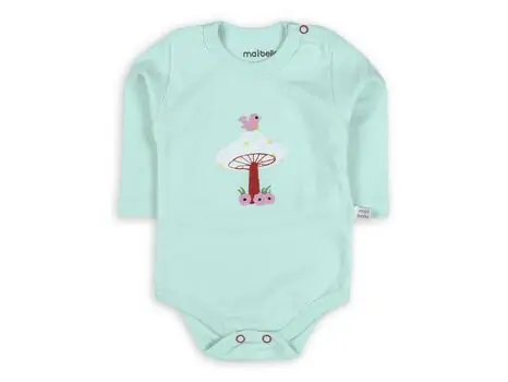 Mushroom Bodysuit Blue -  ჩვილის ბოდე, 2 image