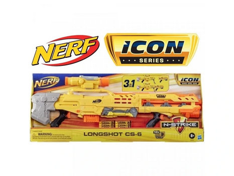 Hasbro Nerf E8886 ICON Series N-strike Longshot - სათამაშო თოფი, 4 image