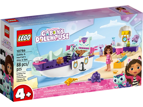 Lego Gabbys Dolhouse 10786 Gabby & MerCat's Ship & Spa