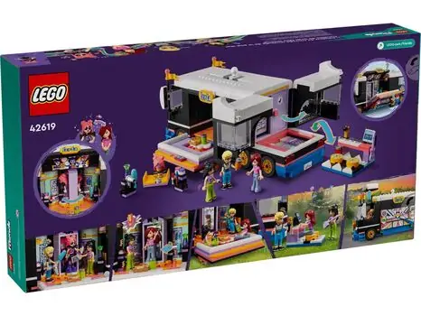 Lego Friends 42619 Pop Star Music Tour Bus, 8 image