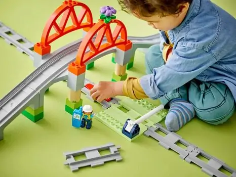 Lego Duplo 10426 Train Bridge and Tracks Expansion Set, 7 image
