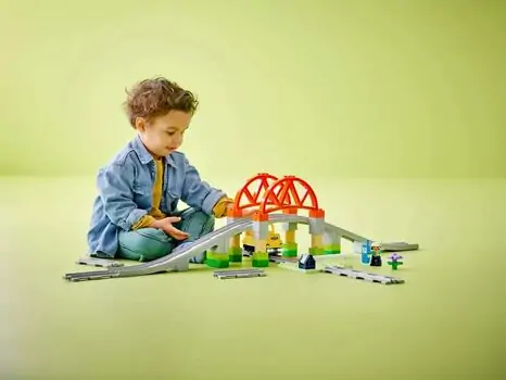 Lego Duplo 10426 Train Bridge and Tracks Expansion Set, 6 image