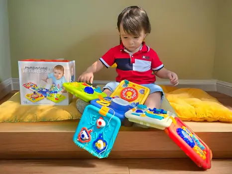 Baby Yard Musical Learning Busy Cube - განსავითარებელი სათამაშო კუბი, 2 image