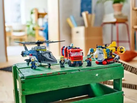 Lego City 60462 Helicopter, Fire Truck & Submarine Remix, 10 image