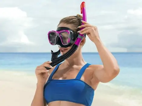 Bestway 24021 Mask With Snorkel Purple -  წყლის აქსესუარების ნაკრები, 2 image