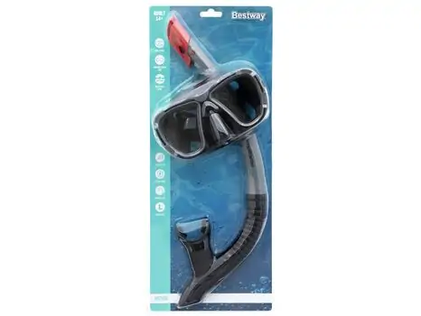 Bestway 24021 Mask With Snorkel Grey -  წყლის აქსესუარების ნაკრები, 10 image