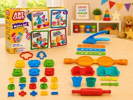Dede ART CRAFT MEGA DOUGH SET საბავშვო პლასტელინების ნაკრები 03617