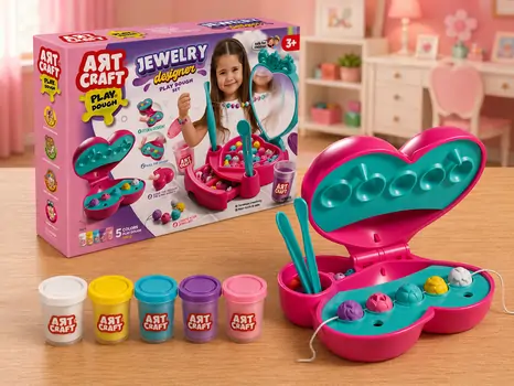 Dede Design Jewelry Dough Set 03849 საბავშვო პლასტელინების ნაკრები