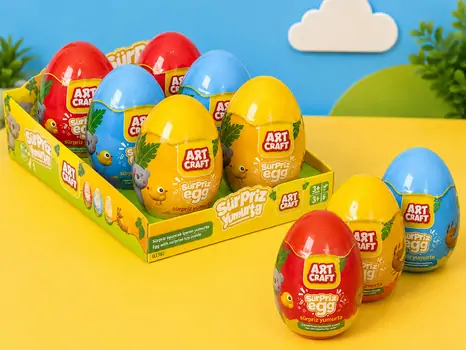 Dede ART CRAFT MEDIUM SURPRISE EGG  საბავშვო პლასტელინის ნაკრები 03381