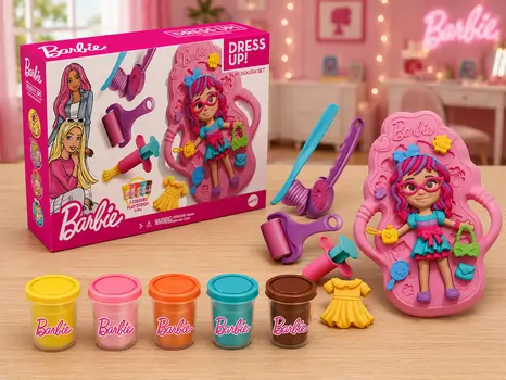 Dede Barbie Dress Up Play Dough Set 03927 - პლასტელინის ნაკრები