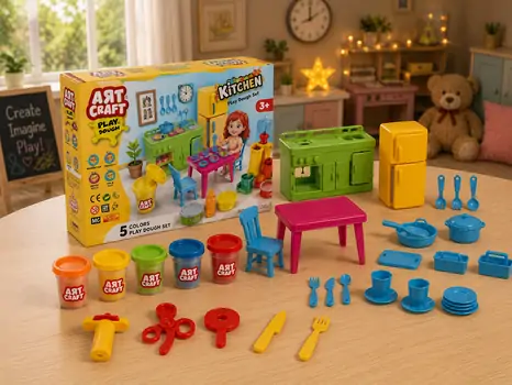 Dede ARTCRAFT MEGA KITCHEN PLAY DOUGH SET  საბავშვო პლასტელინის ნაკრები 03658