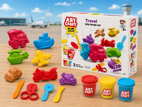 Art Craft Travel Play Dough Set 03998 - პლასტელინის ნაკრები