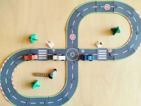 TOOKY TOY Hi Pando Construction Set – City and Roads-საბავშვო კონსტრუქციის ნაკრები ქალაქი და გზები, 2 image