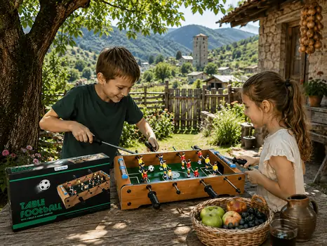 Wooden Tabletop Football Kicker - ხის სამაგიდო ფეხბურთი
