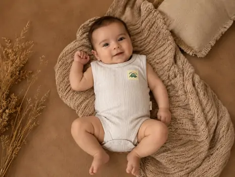 Ready For Fun Bodysuit Beige - ჩვილის ბოდე, 2 image