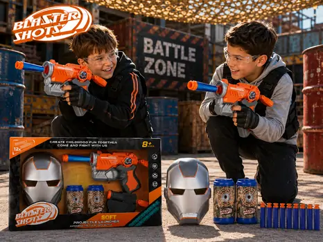 Iron Man Gun And Play Set - სათამაშო რკინის კაცის ნაკრები