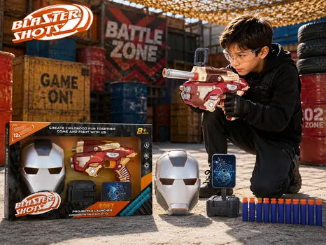 Iron Man Gun And Play Set - სათამაშო რკინის კაცის ნაკრები