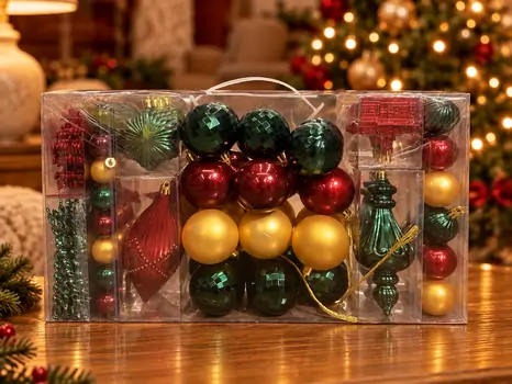 Christmas Splendor Ornament Set - ნაძვის ხის სათამაშოების ნაკრები, 2 image