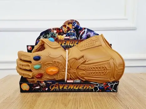 Avengers Thanos MARVEL-ის სუპერგმირი თანოსის ხელთათმანი