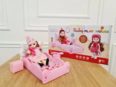 BABY PLAYHOUSE საბავშვო სათამაშო თოჯინა საწოლით, 6 image