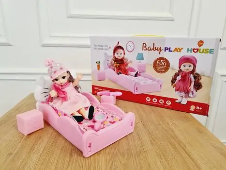 BABY PLAYHOUSE საბავშვო სათამაშო თოჯინა საწოლით
