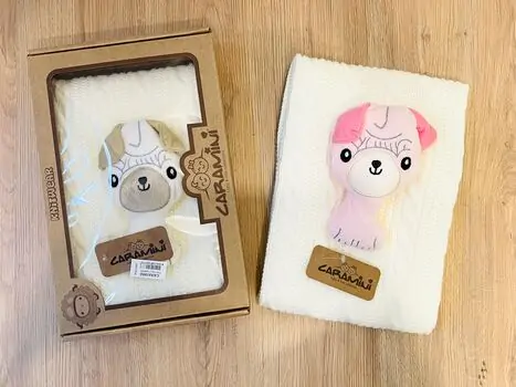 BLANKET BABY LAMA CARAMINI 5207 ჩვილის პლედი