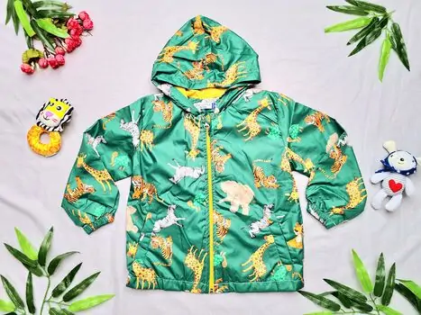 Jacket Crispy "Animals" Green 22241 საბავშვო ქურთუკი