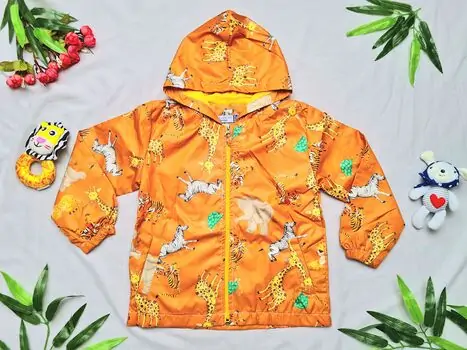 Jacket Crispy "Animals" Orange 22241 საბავშვო ქურთუკი