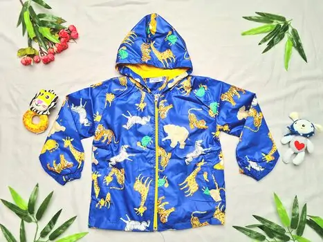 Jacket Crispy "Animals" Blue 22241 საბავშვო ქურთუკი