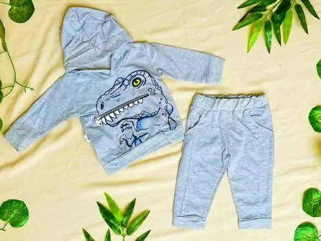 DINO Set Silver MURATBABY 6731 საბავშვო ტანსაცმლის ნაკრები 1605