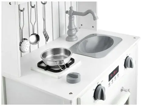 Toy Wooden Kitchen With Accessories TX1176 ხის სათამაშო სამზარეულო, 4 image