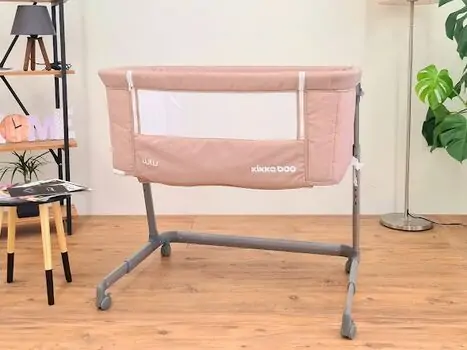 KikkaBoo Lulu Beige ახალშობილის საწოლი