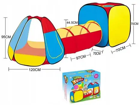 Play Tent 3 in 1  - საბავშვო სათამაშო კარავი, 2 image