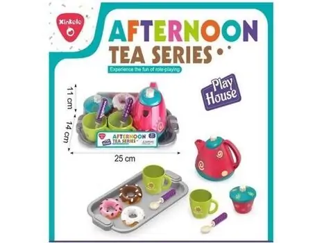 Colorful Tea Set -  სათამაშო ჩაის ნაკრები აქსესუარებით