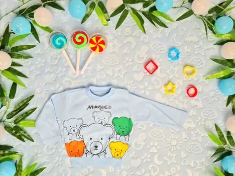 Magic Bear Puan Baby 3928 გრძელ მკლავიანი მაისური Blue