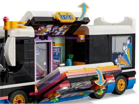 Lego Friends 42619 Pop Star Music Tour Bus, 4 image