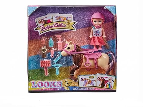 Fashion Doll With Horse And Accessories - სათამაშო თოჯინა ცხენით და აქსესუარებით, 2 image