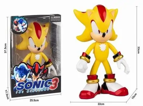 Gold Sonic The Hedgehog Figure - სონიკის ფიგურა, 2 image