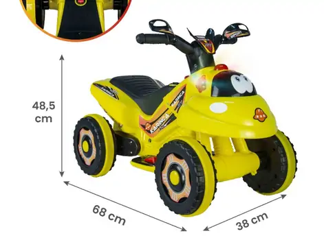 UJ Toys Karinca Yellow - საბავშვო კვადროციკლი