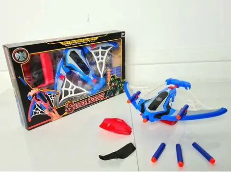 MARVEL CAPTAIN AMERICA BOW AND ARROW SOFT BULLET LAUNCHER 564-938 სუპერგმირი კაპიტანი ამერიკას ბლასტერი მშვილდი, 2 image