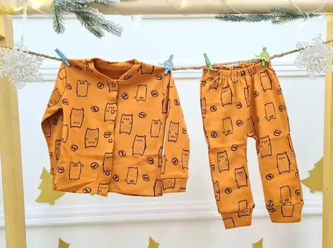 Cat Pajamas Set 2in1 Orange - საბავშვო საღამური