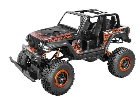 Jeep Wrangler Rubicon Black -  საბავშვო სათამაშო მანქანა დისტანციური მართვით, 3 image