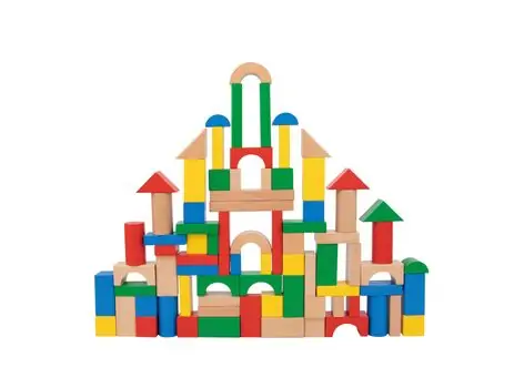 Tooky Toy 100pcs Block TH467 - ხის განსავითარებელი სათამაშო