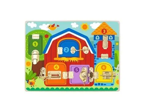 Tooky Toy TK044 Latches activity table-აქტივობის მაგიდა საკეტებით