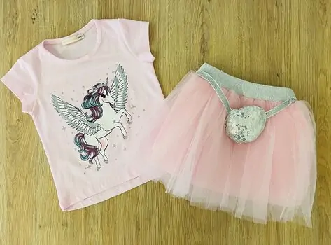 Flying Unicorn Set საბავშვო ტანსაცმლის ნაკრები BABYROSE 3710 Pink, 2 image