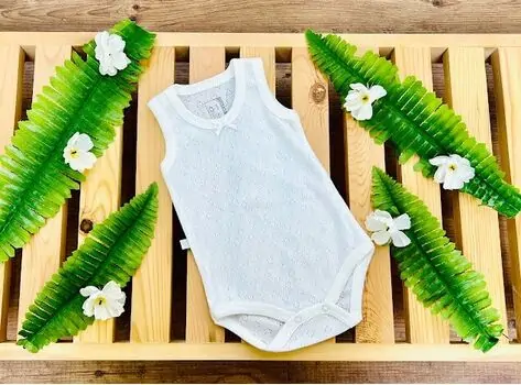 Caramell Bodysuit Basic White ჩვილის ბოდე