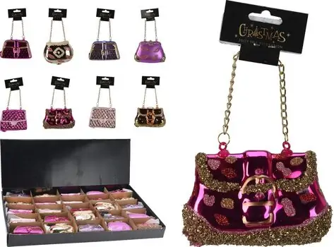 Christmas Hanging Decoration Handbag ნაძვის ხის სათამაშოები