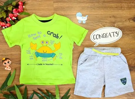 How to Spot a Crab საბავშვო ტანსაცმლის ნაკრები TRIO 100