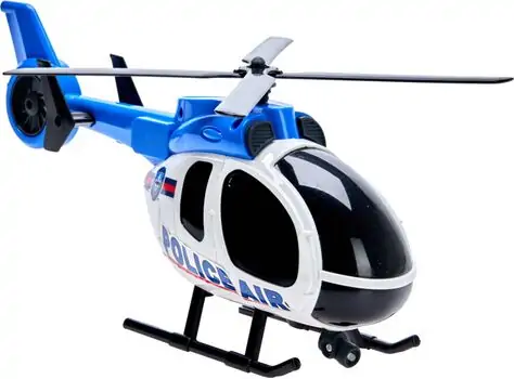 Police Helicopter And Car Play Set - სათამაშო ვერტმფრენი და მანქანა, 3 image