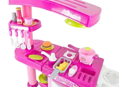 SUPER KITCHEN SET PINK ფუნქციური საბავშვო სამზარეულო, 5 image